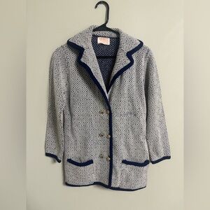 Vintage Pendleton Diamond Blazer Size 38 Medium 8 100% Virgin Wool Made USA